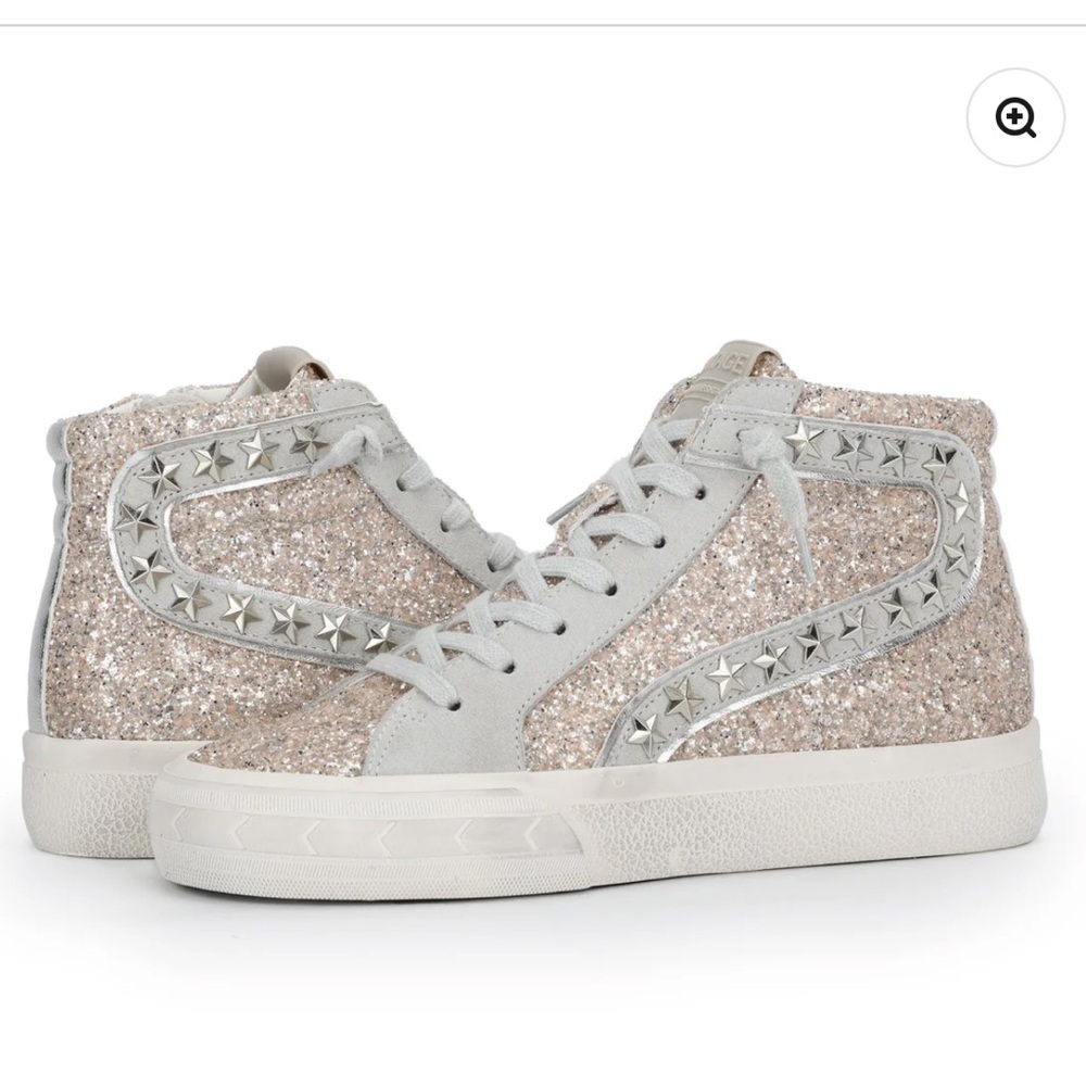 Vintage Havana Hailey High Washed Glitter Sneakers